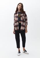 Bayan Çok Renkli Pamuklu Ekoseli Gömlek