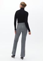Bayan Çok Renkli Straight-Fit Ekose Desenli Pantolon