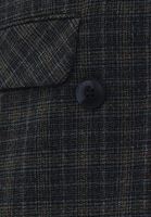 Bayan Siyah Ekoseli Boyfriend Blazer Ceket