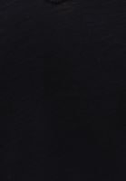 Bayan Siyah V Yaka Oversize Tişört