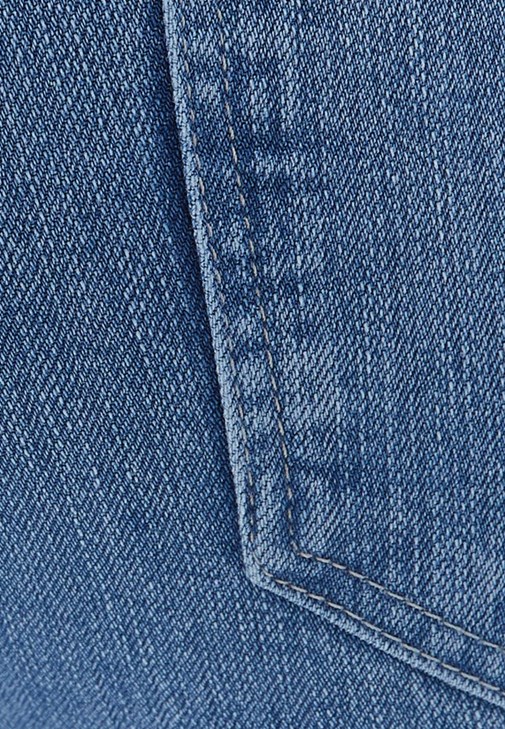 Straight-Fit Denim Pantolon ve Kaban Kombini