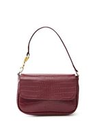 Bayan Bordo Crocodile Dokulu Askılı Çanta
