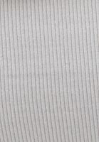 Bayan Krem Fermuarlı Yaka Casual Top