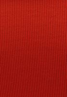 Bayan Turuncu Fermuarlı Yaka Casual Top