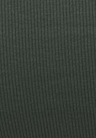 Bayan Yeşil Fermuarlı Yaka Casual Top