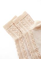 Bayan Bej Dokulu Çorap