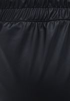 Bayan Siyah Vegan Deri Jogger Pantolon