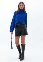 Fitilli Kazak ve Rugan Şort Kombini