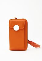 Bayan Turuncu Toka Detaylı Telefon Çantası
