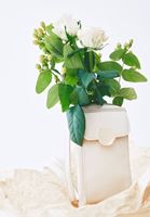 Bayan Bej Toka Detaylı Telefon Çantası