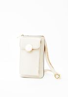 Bayan Bej Toka Detaylı Telefon Çantası