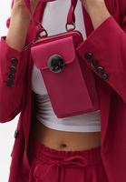 Bayan Pembe Toka Detaylı Telefon Çantası