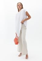 Bayan Beyaz Oversize Tişört ( MODAL )