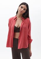 Oversize Gömlek ve Straight Pantolon Kombini