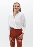 Bayan Beyaz Oversize Gömlek ( MODAL )