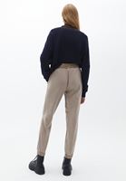 Bayan Bej Yumuşak Dokulu Jogger Pantolon ( TENCEL™ )