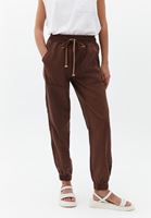 Bayan Kahverengi Yumuşak Dokulu Jogger Pantolon ( TENCEL™ )