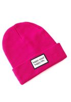 Bayan Pembe Sloganlı Bere