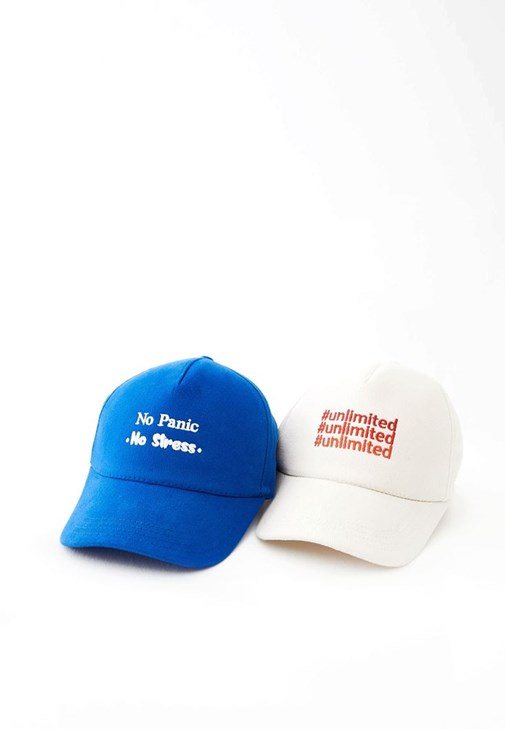  Pamuklu Sloganlı Cap
