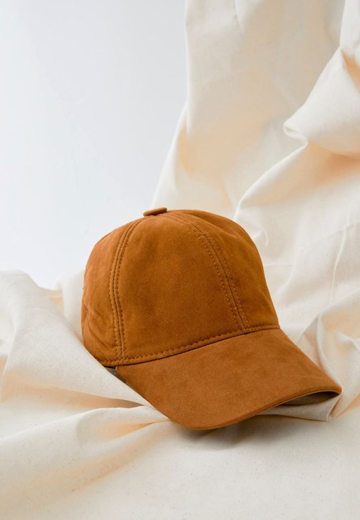 Kahverengi Süet Cap Şapka