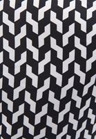 Bayan Siyah Yaka Detaylı Midi Elbise