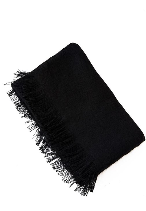 Siyah Basic Kalın Şal