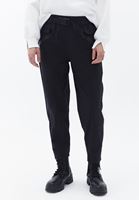 Bayan Siyah Toka Detaylı Baggy-Fit Pantolon