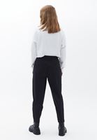 Bayan Siyah Toka Detaylı Baggy-Fit Pantolon
