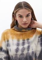 Bayan Çok Renkli Batik Yıkamalı Oversize Bluz