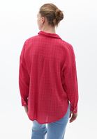 Bayan Pembe Oversize Cepli Gömlek