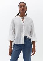 Women Cream Shirt with Puff Sleeves