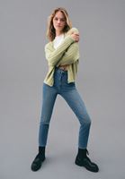 Bayan Mavi Ultra Yüksek Bel Slim-Fit Denim Pantolon