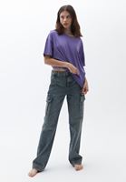 Casual Top ve Baggy-Fit Pantolon Kombini