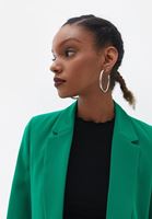 Bayan Yeşil Klasik Blazer Ceket