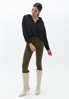 Bayan Siyah Oversize Poplin Gömlek