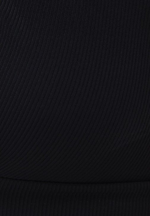 Dekolteli Crop ve Slim-Fit Pantolon Kombini