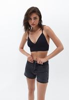 Bayan Siyah İnce Askılı Büstiyer