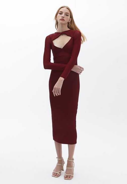 Loose-Fit Hırka ve Elbise Kombini