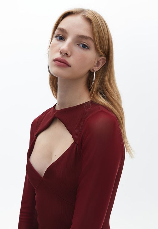 Loose-Fit Hırka ve Elbise Kombini
