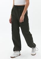 Bayan Haki Ultra Yüksek Bel Jogger Pantolon