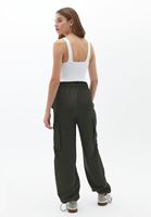 Bayan Haki Ultra Yüksek Bel Jogger Pantolon