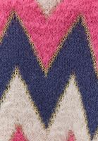 Bayan Çok Renkli Loose-Fit Desenli Kazak