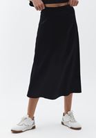 Saten Eek ve Askılı Crop Top Kombini