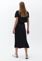 Saten Eek ve Askılı Crop Top Kombini