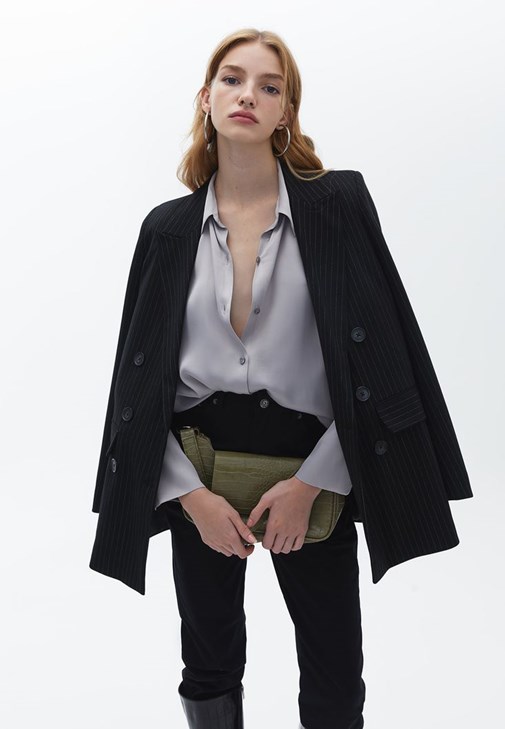 Saten Gömlek ve Pantolon Kombini