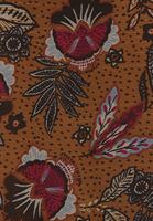 Bayan Çok Renkli Yaka Detaylı Uzun Elbise