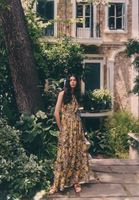 Bayan Çok Renkli Cut-Out Detaylı Uzun Elbise ( TENCEL™ )