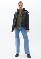 Bayan Yeşil Loose-Fit Gömlek ( TENCEL™ )