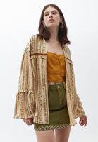 Bayan Çok Renkli Desenli Kimono ( TENCEL™ )