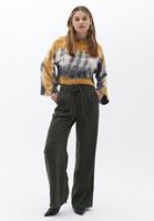 Bayan Yeşil Ultra Yüksek Bel Wide-Leg Pantolon ( TENCEL™ )